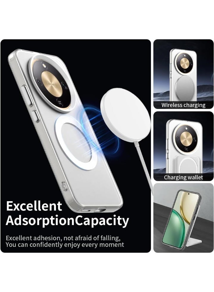 CHEROSIN Magnetic Phone Case for Honor X9d 5G,Supports Wireless Charging, TPU Shockproof Phone Cover,Anti-Slip,No Yellowing - Image 2